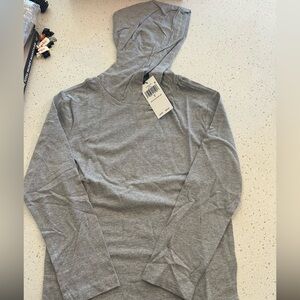 Ralph Lauren NWT gray, cotton, hooded long sleeve Size7 kids